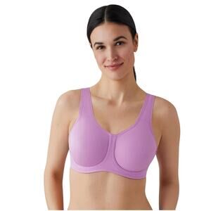 Wacoal Simone Sports Bra Full Coverage Pink Adjustable Straps NWT S855170, 34D